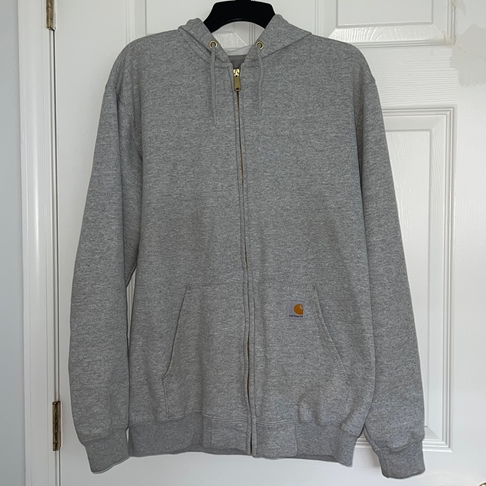 Carhartt loose fit zip up hooded sweater. Men’s size M